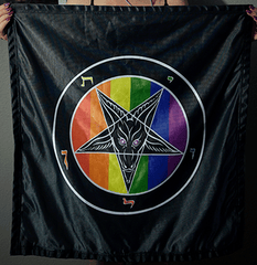 Satanme Styled Pride Baphomet Banner - Satanme