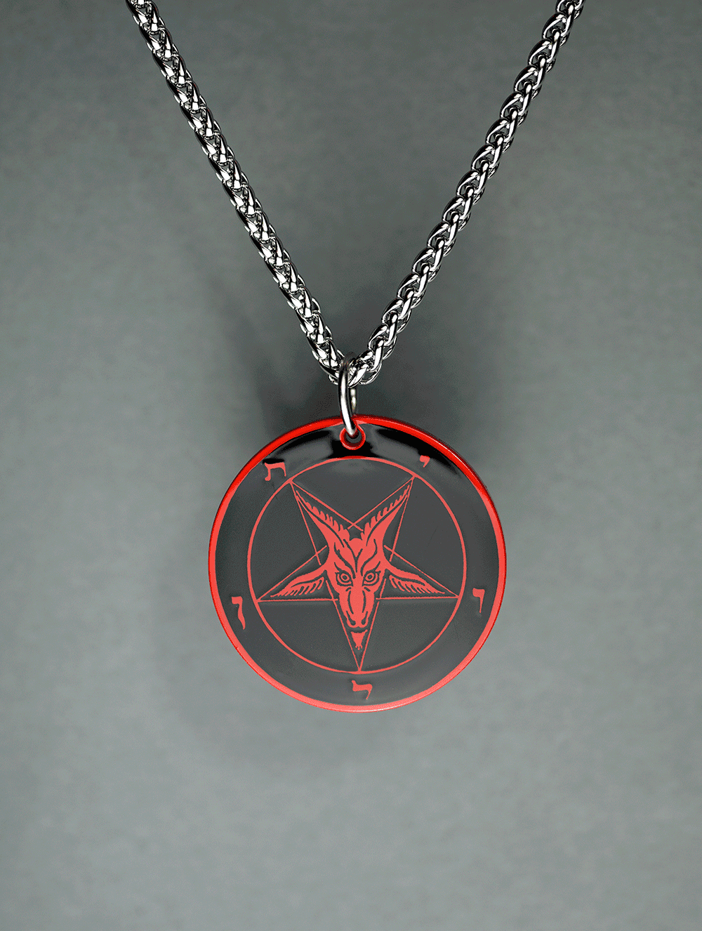 The Satanic Statement - Baphomet Cloisonné Medallion - Satanme