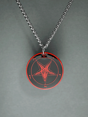 The Satanic Statement - Baphomet Cloisonné Medallion - Satanme