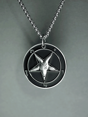 The Devil's Touch - Baphomet Cloisonné Medallion - Satanme