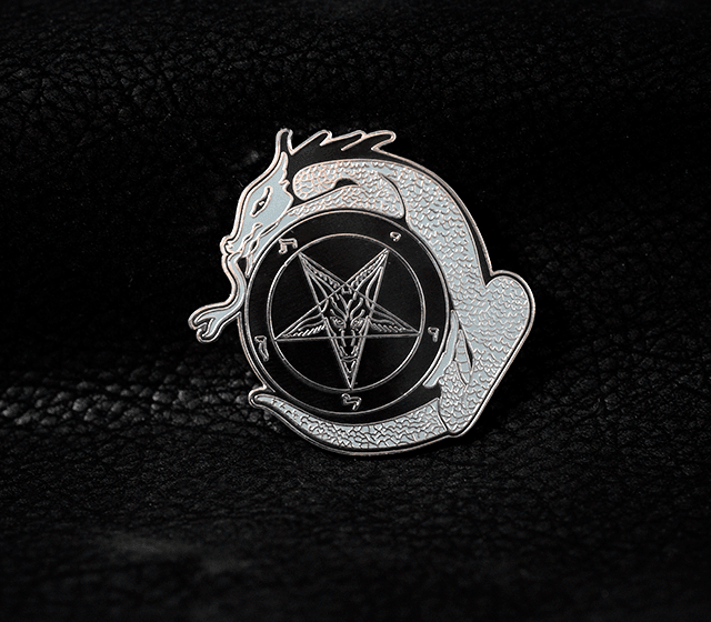 Church of Satan Letterhead Pin - Satanme
