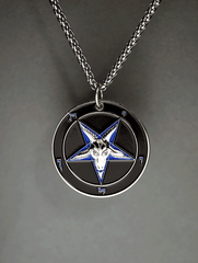 The Devil's Touch - Baphomet Cloisonné Medallion - Satanme