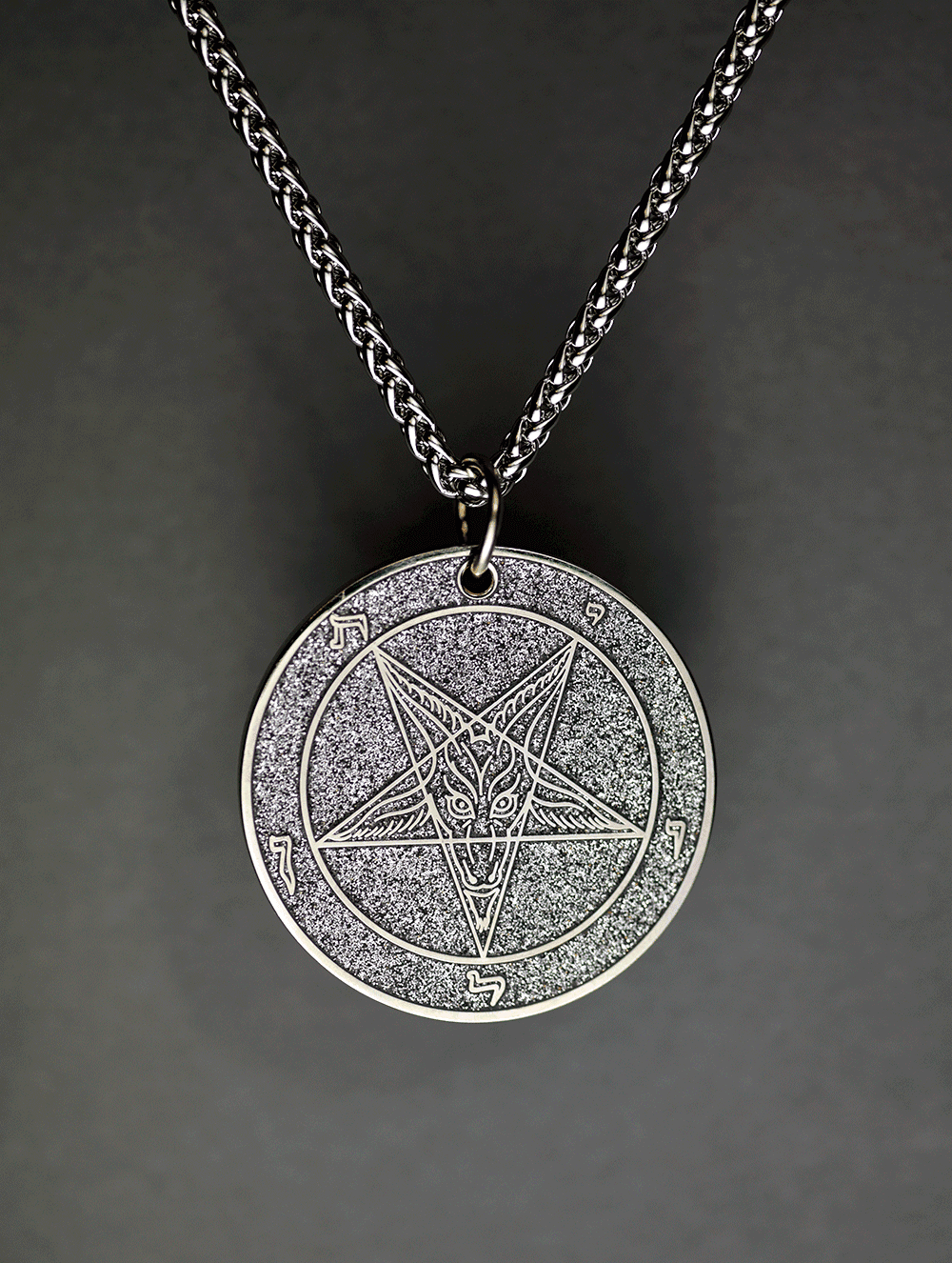 Chaos Series Baphomet Cloisonné Medallion - Satanme