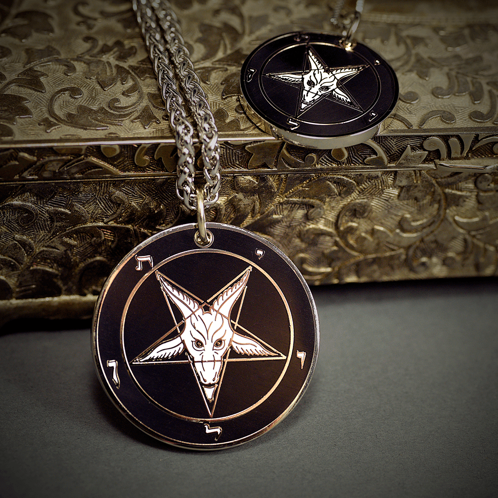 Ghost - Baphomet Cloisonné Medallion - Satanme