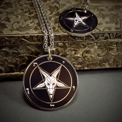 Ghost - Baphomet Cloisonné Medallion - Satanme