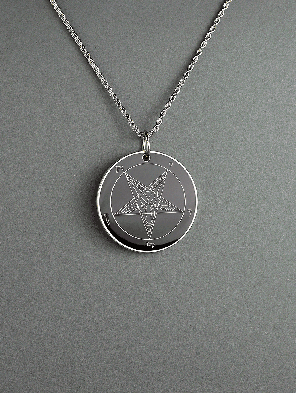 The Devil's Mirror - Double-Sided Baphomet Medallion - Satanme