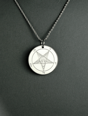 The Devil's Mirror - Double-Sided Baphomet Medallion - Satanme