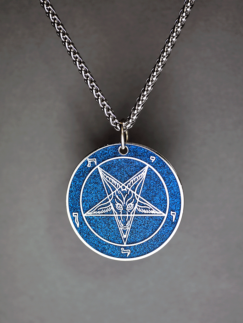 Chaos Series Baphomet Cloisonné Medallion - Satanme