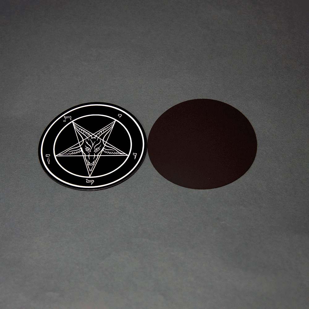 Evening Black Baphomet Magnet - Satanme