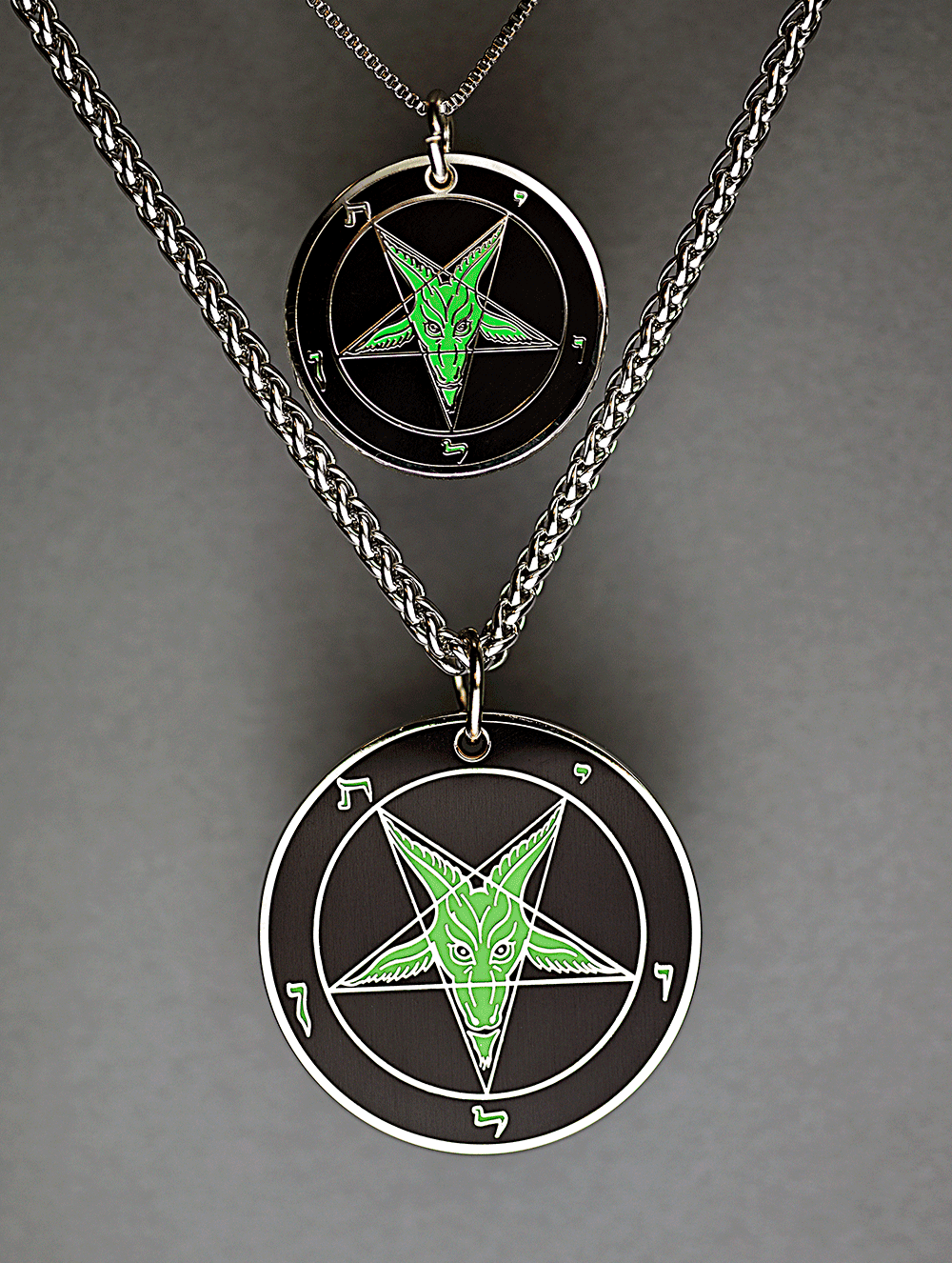 Evening Envy - Baphomet Cloisonné Medallion - Satanme