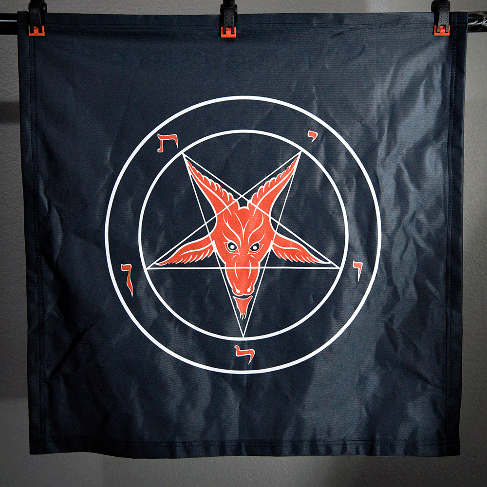Evening HellFire - Baphomet Banner - Satanme