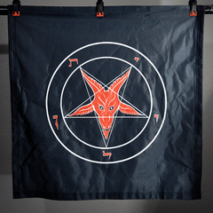 Evening HellFire - Baphomet Banner - Satanme