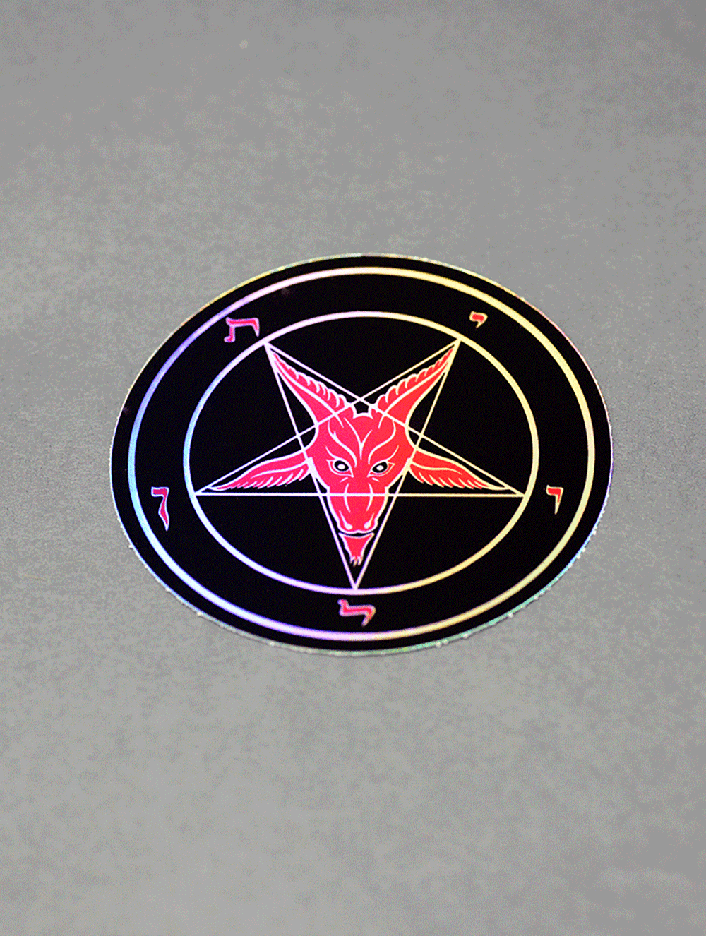 Evening HellFire Holographic Sticker - Satanme