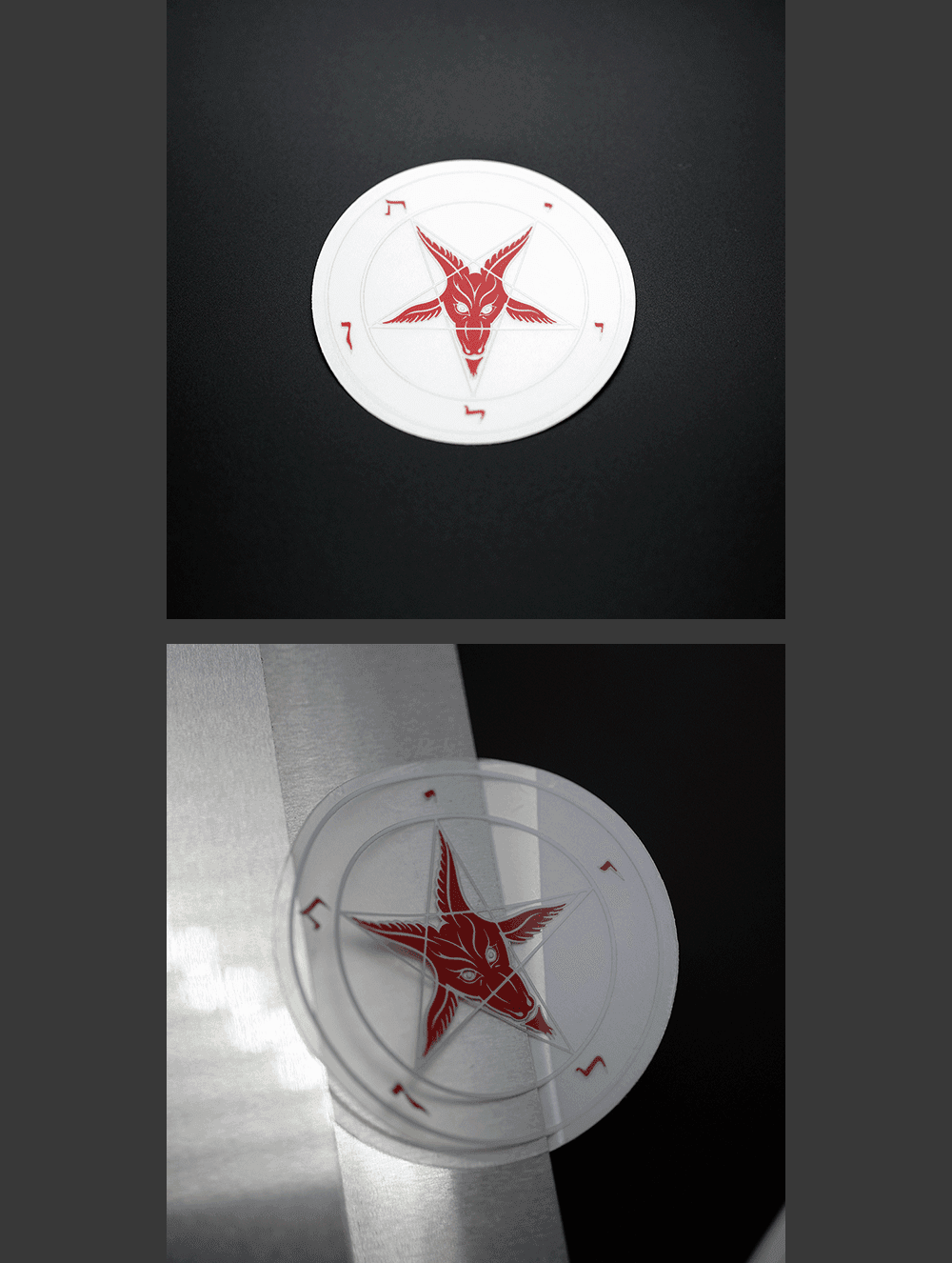 Evening Hellfire Clear Sticker - Satanme