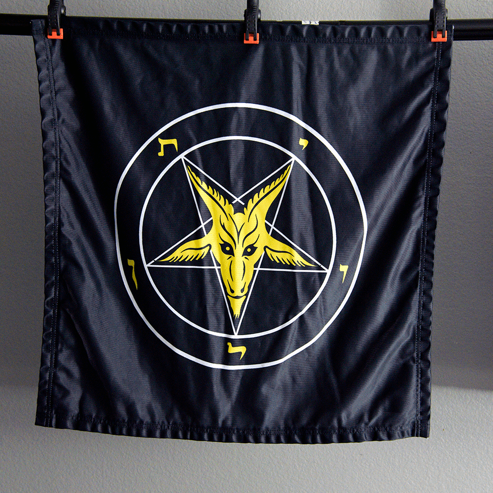 Evening Light Baphomet Banner - Satanme