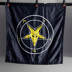 Evening Light Baphomet Banner - Satanme