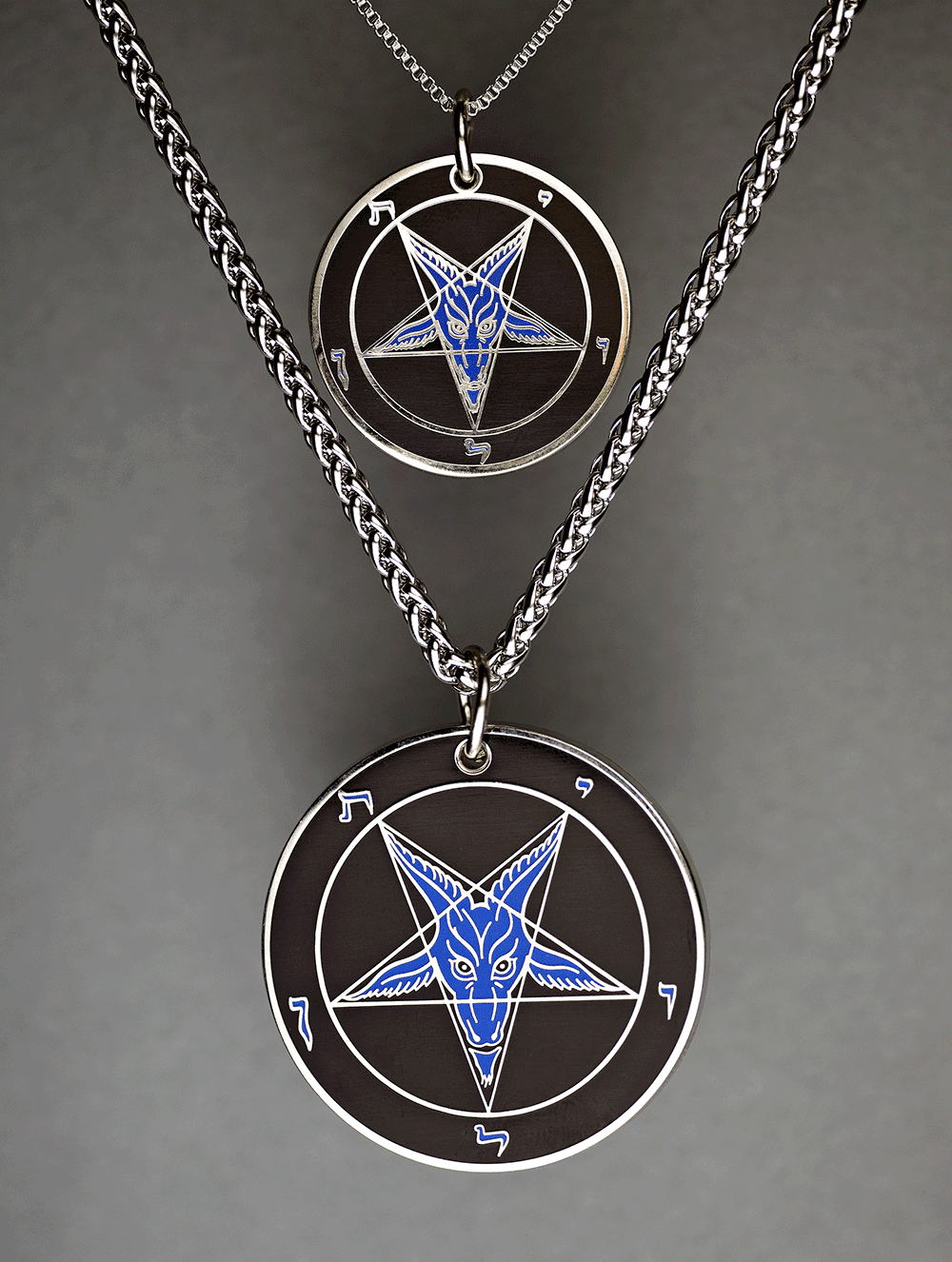 Evening Rage - Baphomet Cloisonné Medallion - Satanme