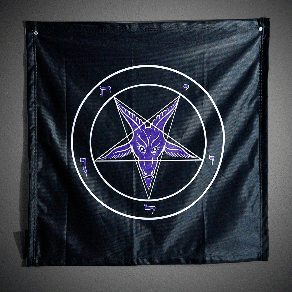 Evening Reign Baphomet Banner - Satanme