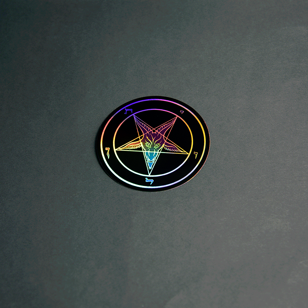 Evening Reign Holographic Sticker - Satanme