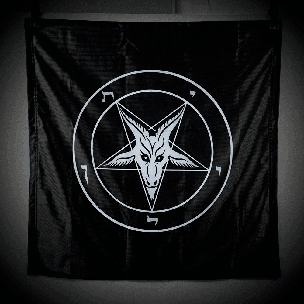 Evening Storm Baphomet Banner - Satanme