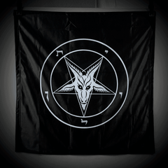 Evening Storm Baphomet Banner - Satanme
