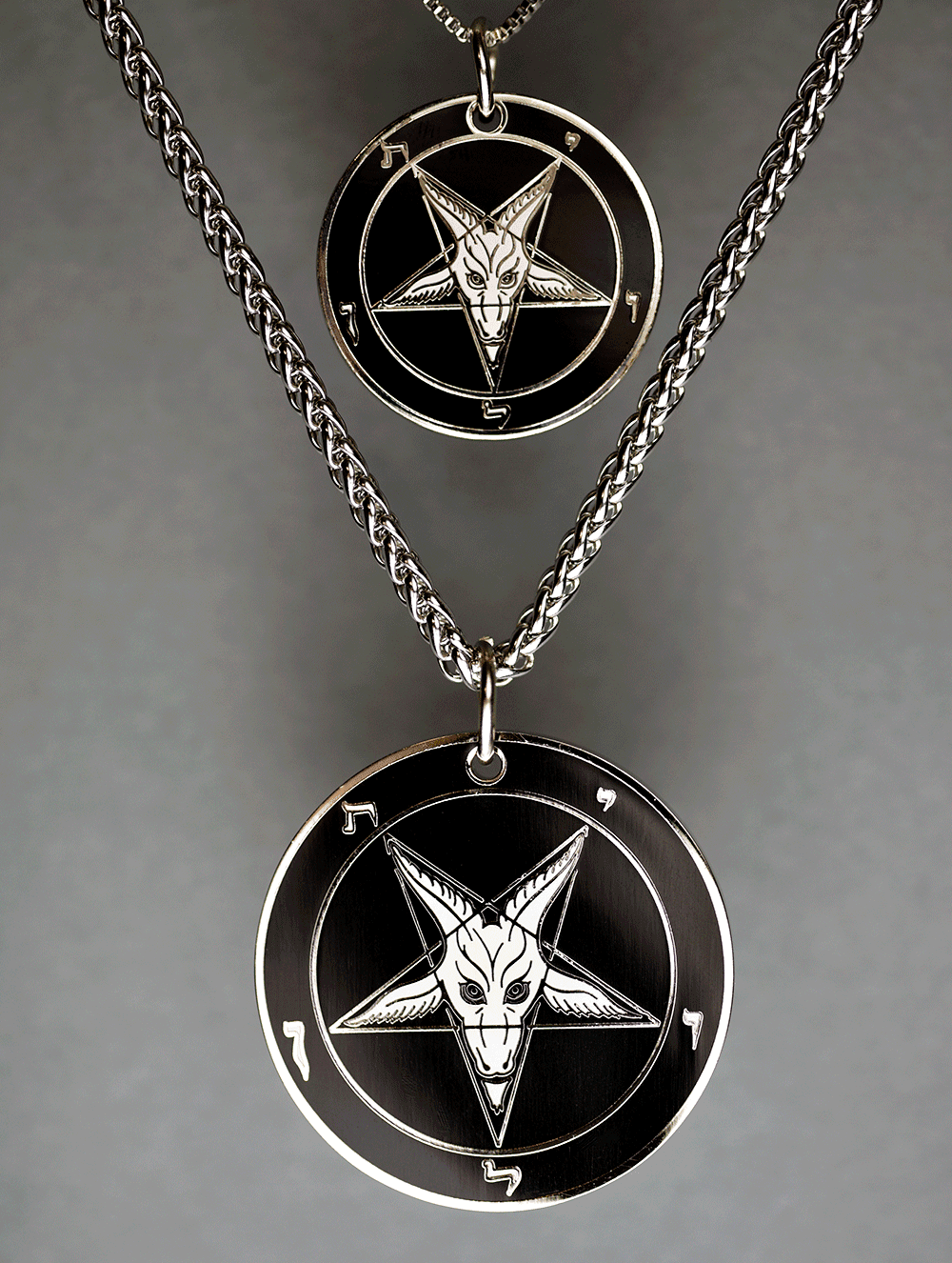 Evening Storm - Baphomet Cloisonné Medallion - Satanme