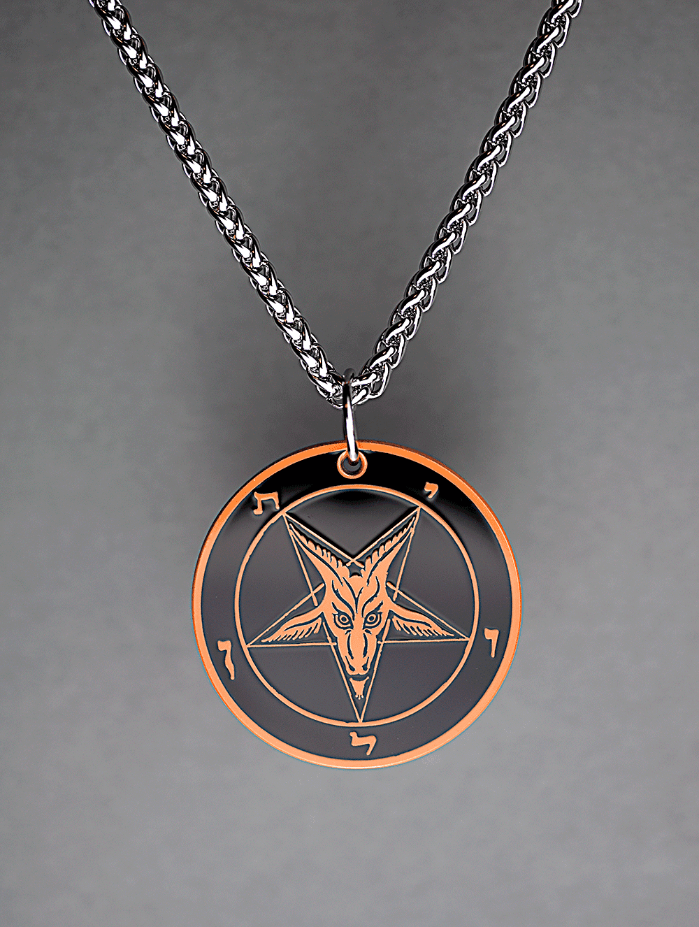 The Satanic Statement - Baphomet Cloisonné Medallion - Satanme