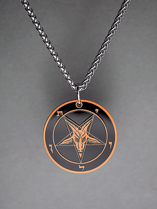 The Satanic Statement - Baphomet Cloisonné Medallion - Satanme