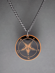The Satanic Statement - Baphomet Cloisonné Medallion - Satanme