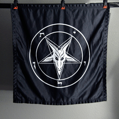 Ghost Baphomet Banner - Satanme