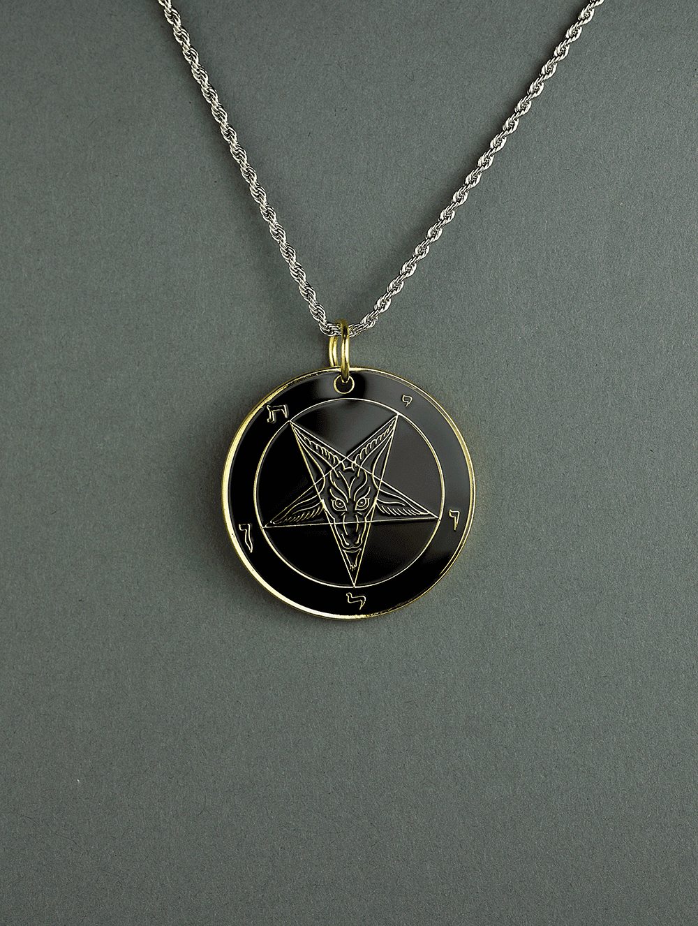 The Devil's Mirror - Double-Sided Baphomet Medallion - Satanme