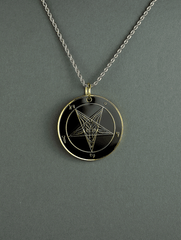 The Devil's Mirror - Double-Sided Baphomet Medallion - Satanme
