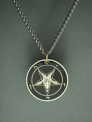The Satanic Statement - Baphomet Cloisonné Medallion - Satanme