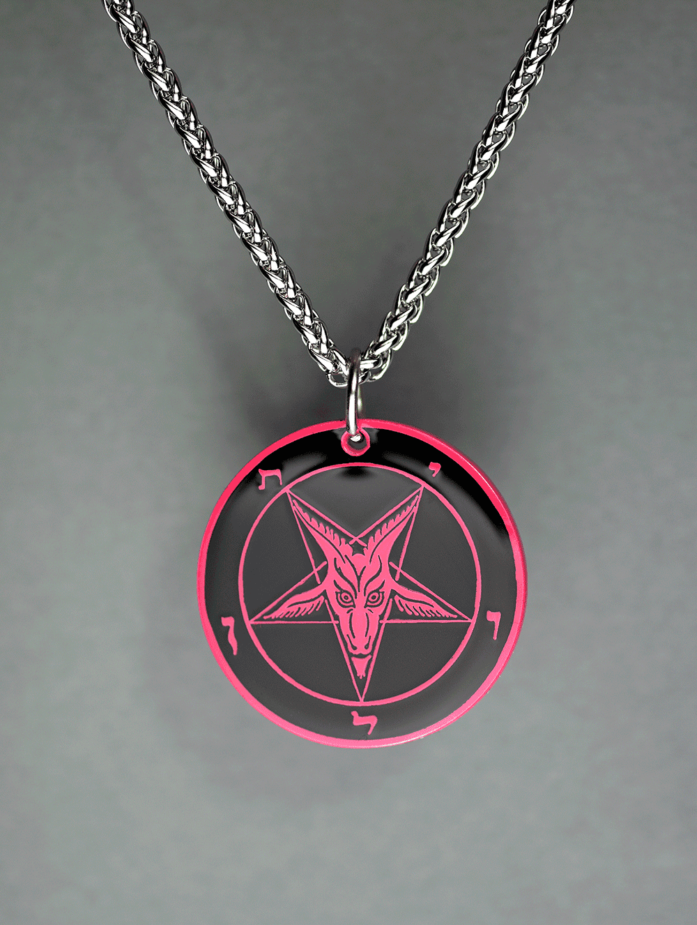 The Satanic Statement - Baphomet Cloisonné Medallion - Satanme