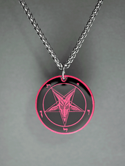 The Satanic Statement - Baphomet Cloisonné Medallion - Satanme