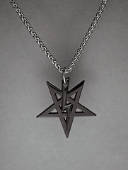 LaVey Sigil Medallion (Midnight Series) - Satanme