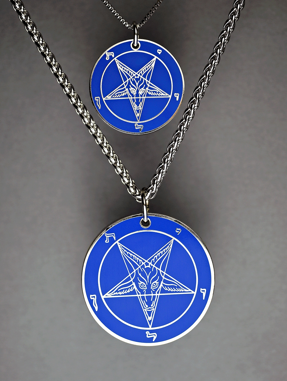 Leviathan's Rage - Baphomet Cloisonné Medallion - Satanme