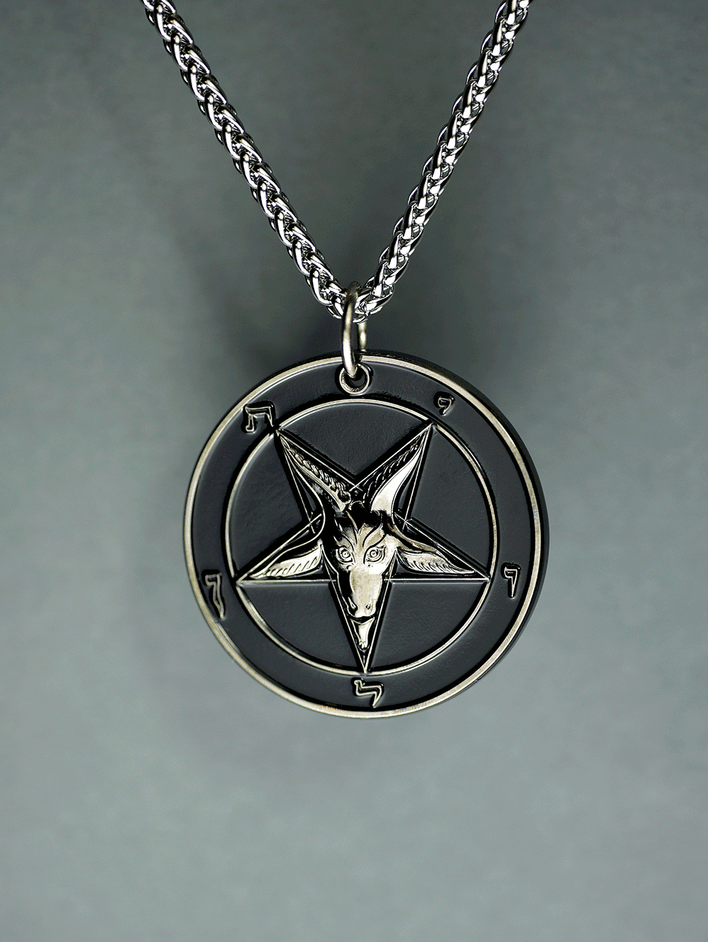 The Devil's Touch - Baphomet Cloisonné Medallion - Satanme