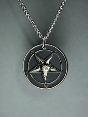 The Devil's Touch - Baphomet Cloisonné Medallion - Satanme