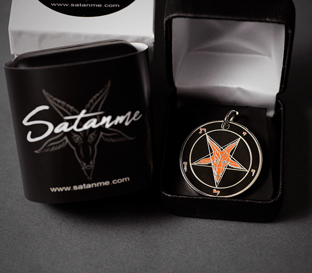Samhain - Baphomet Cloisonné Medallion - Satanme