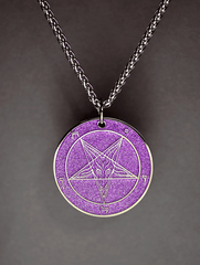 Chaos Series Baphomet Cloisonné Medallion - Satanme
