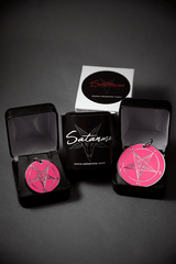 Pretty in Pink - Baphomet Cloisonné Medallion - Satanme