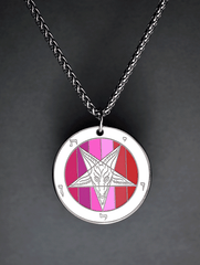 Pride Baphomet Cloisonné Medallion - Satanme