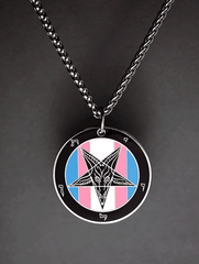 Pride Baphomet Cloisonné Medallion - Satanme