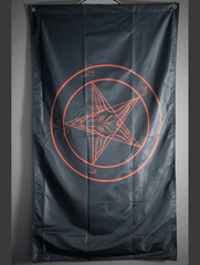Black & Red Baphomet Flag - Satanme