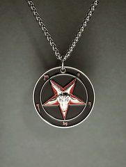 The Devil's Touch - Baphomet Cloisonné Medallion - Satanme