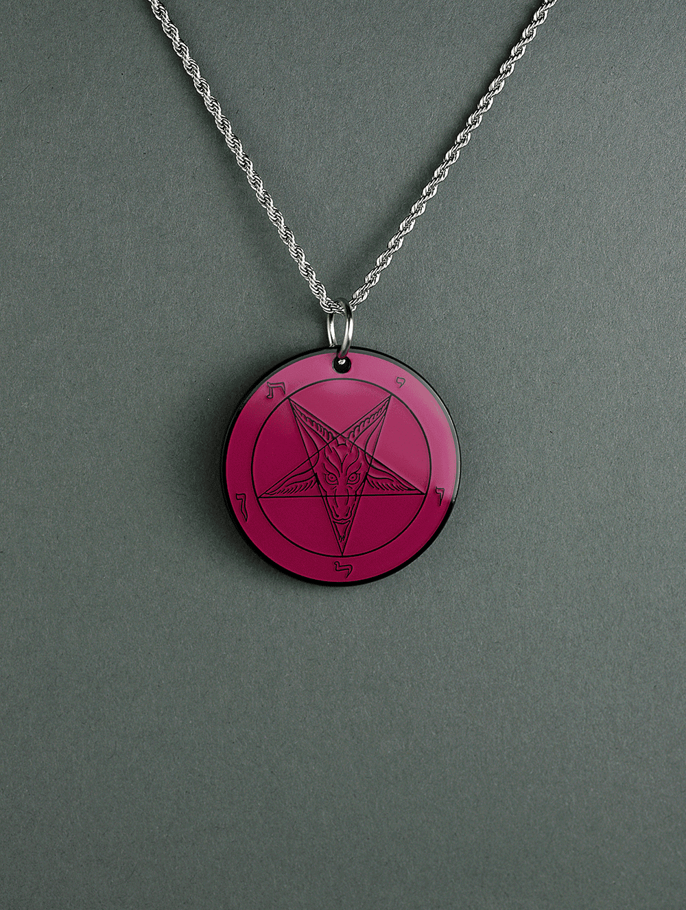 The Devil's Mirror - Double-Sided Baphomet Medallion - Satanme