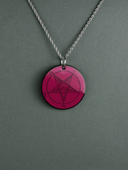 The Devil's Mirror - Double-Sided Baphomet Medallion - Satanme