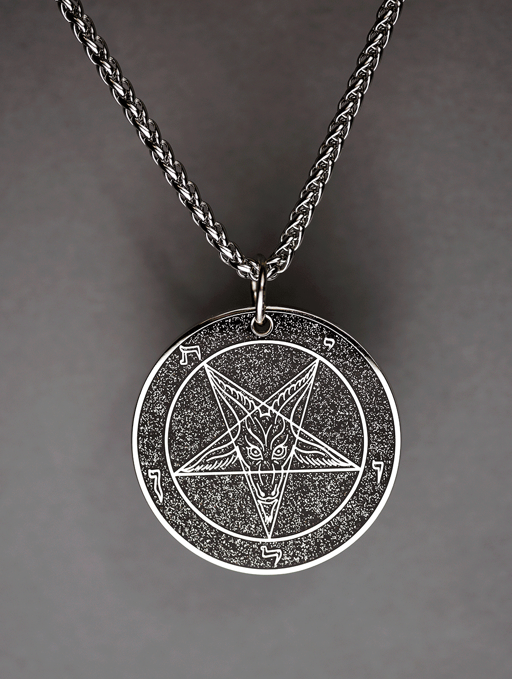 Chaos Series Baphomet Cloisonné Medallion - Satanme