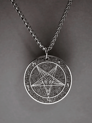 Chaos Series Baphomet Cloisonné Medallion - Satanme